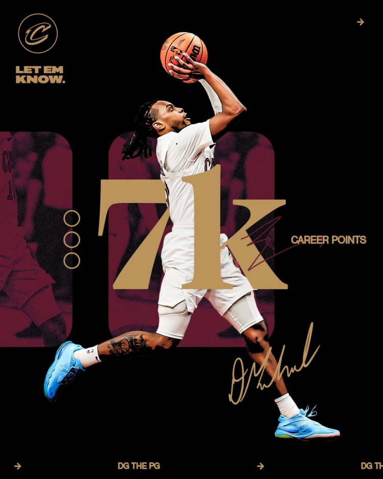 未來可期！加蘭騎士生涯得分達(dá)到7000分 隊史第11位！