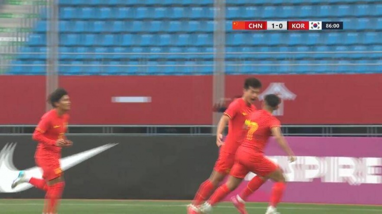 U22國足1-0韓國全場數(shù)據(jù)：控球率49%落后韓國，10射7正領(lǐng)先對手