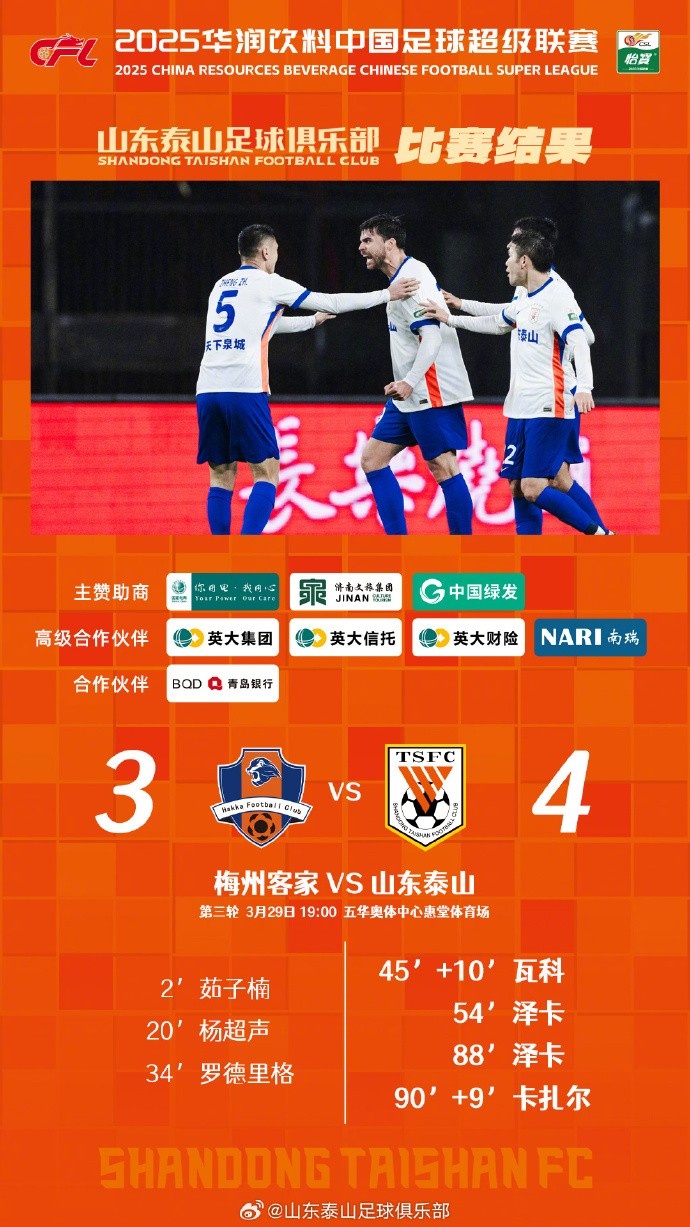 從0-3到4-3，這是一場彰顯堅韌不拔泰山足球精神的戰(zhàn)斗！